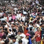 CJP, सुरक्षा के बीच दोबारा शुरू हुआ प्रदर्शन cockroach janta party cjp protest delhi 4