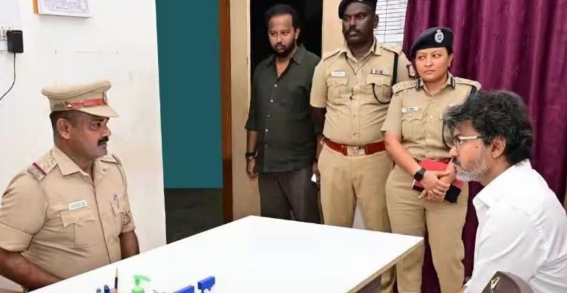 फिल्मी अंदाज में CM विजय का औचक दौरा, जेल से थाने तक किया निरीक्षण screenshot 20260829 112725