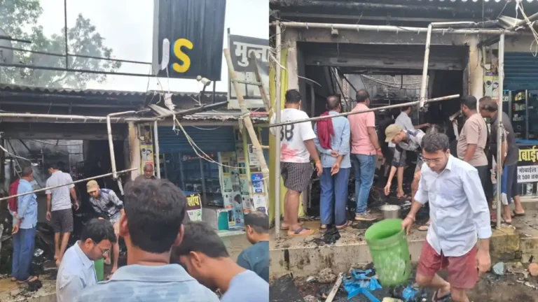 रामानुजगंज में भीषण अग्निकांड, कपड़ा दुकान जलकर खाक, 50 लाख से ज्यादा के नुकसान की आशंका