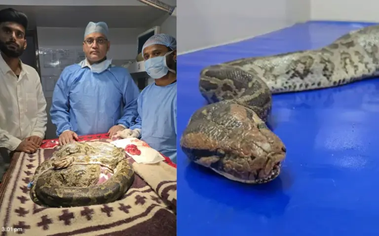 अजगर के मुंह में निकली कैंसर की गांठ, छत्तीसगढ़ में हुआ अनोखा ऑपरेशन, 3 घंटे तक चली सर्जरी chhattisgarh budget 2026 27 2026 10 13t095846.455 768x479