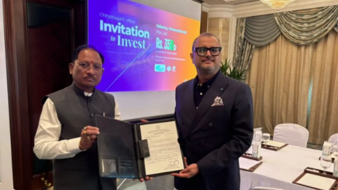 सिंगापुर से छत्तीसगढ़ को मिला 350 करोड़ के निवेश का प्रस्ताव, Valency International करेगी इन्वेस्ट chhattisgarh singapore investment