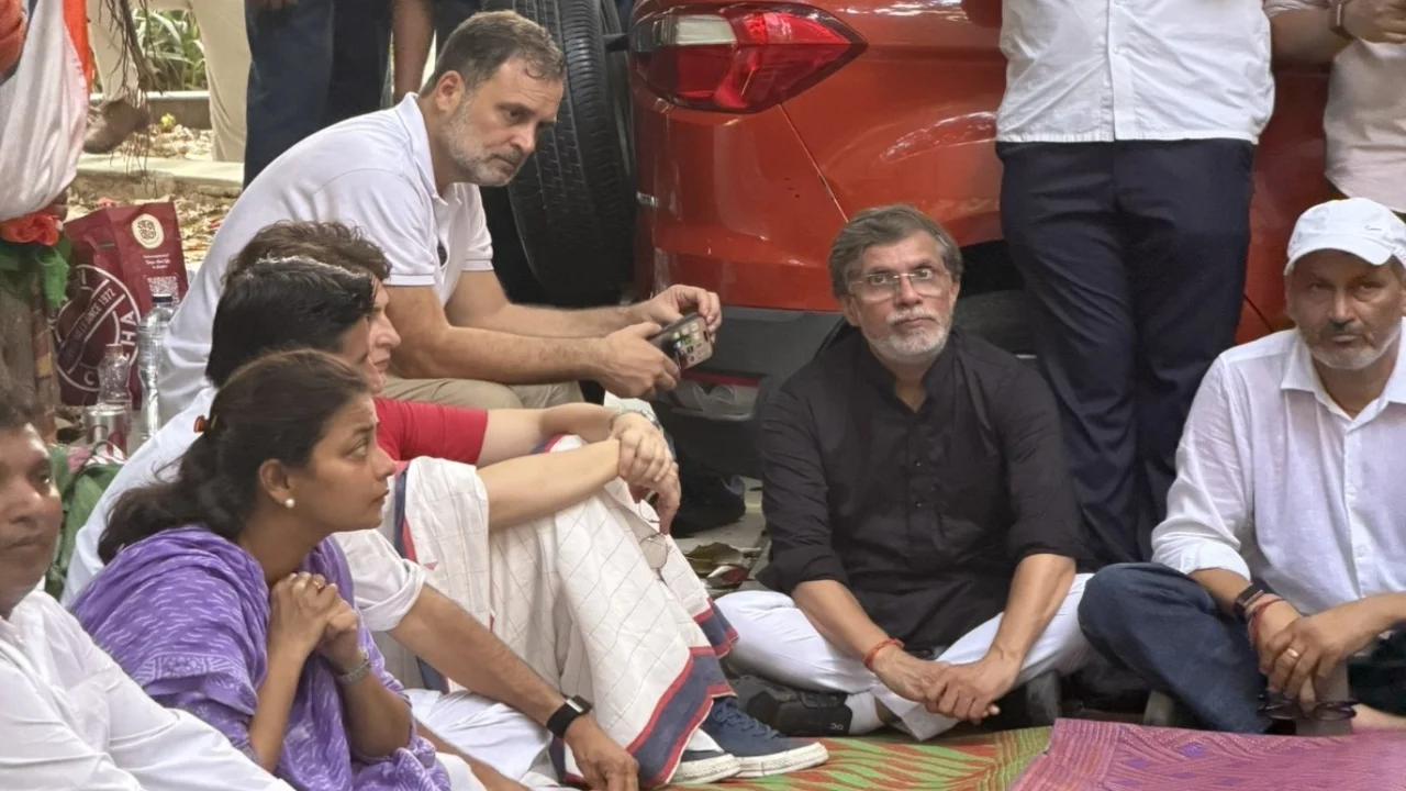 rahul gandhi protest